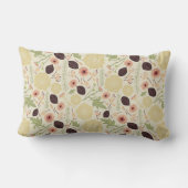 フローラよくはしゃぐトス桃の緑の花模様 ランバークッション (裏面)