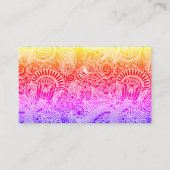 フローラろうけつ染めモチーフ 名刺 (正面)