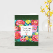 フローラをありがとう鮮やかカラフル カード (黄色い花)