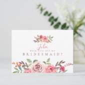 フローラをテーマにした花嫁カード 招待状 (スタンド正面)