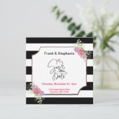 フローラを使用し結婚て自分のストライプ日付を保存 セーブザデート (スタンド正面)