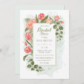 フローラを受け入れるブライダルシャワーの招待 招待状 (正面/裏面)