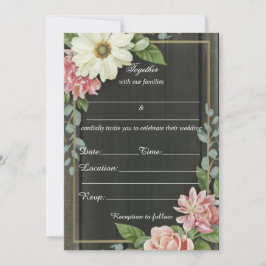 フローラを埋空白のめ素朴る 招待状