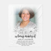 フローラを思い出エレガントす写真に撮る フリースブランケット (正面)