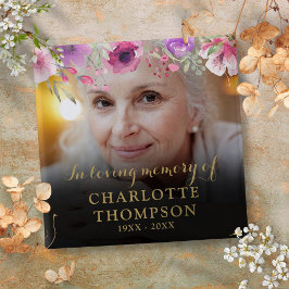 フローラを愛する思い出の葬儀の写真 缶バッジ