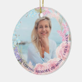 フローラを愛エレガントする写真のフレーム セラミックオーナメント (左)