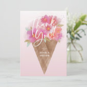 フローラアイスクリームコーンフラットサンキューカード サンキューカード (スタンド正面)