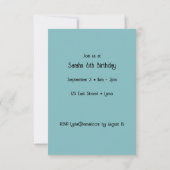 フローラアイスクリームデライト招待状 カード (裏面)