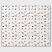 フローラアイスクリームバースデーパーティー ラッピングペーパー (フラット)