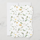 フローラアイボリーコーラルブランチ&バブリーブライダルシャワー 招待状 (裏面)