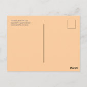 フローラアイボリーピーチブランチ&バブリーブライダルシャワー ポストカード (裏面)