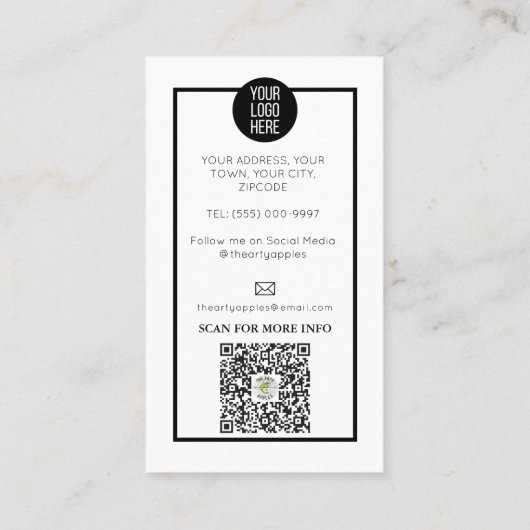 フローラアイラッシュまつげエクステンションのメイクアップ 名刺 (裏面)