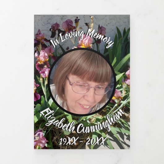 フローラアイリスパッチ5枚記念 三つ折り案内状 (カバー)