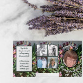 フローラアイリスパッチ5枚記念 三つ折り案内状