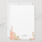 フローラアクセントのブライダルシャワー招待 招待状 (裏面)