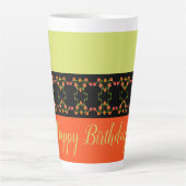 フローラアクセントスタイリッシュ カフェラテマグ (正面)