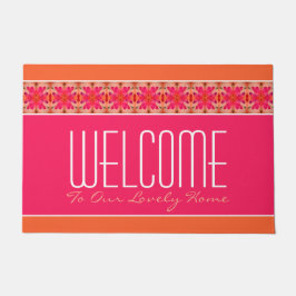 フローラアクセントデザイナー ドアマット