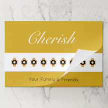 フローラアクセント付き金ゴールド白黒