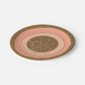 フローラアクセント桃 ペーパープレート (アングル)