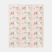 フローラアクセント&カスタムス書のSpacFleece毛布 フリースブランケット (正面)