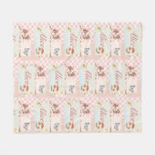 フローラアクセント&カスタムス書のSpacFleece毛布 フリースブランケット (正面(横))