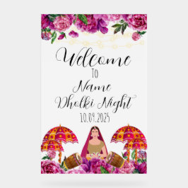 フローラアクリルのドルキの夜表 アクリルサイン