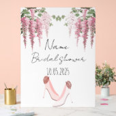 フローラアクリルブライダルシャワー標識 アクリルサイン (ウェディング)
