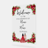 フローラアクリル婚約標識 アクリルサイン (傾斜)