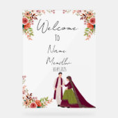 フローラアクリル酸メンディ徴候 アクリルサイン (正面)