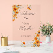 フローラアクリル酸メンディ徴候 アクリルサイン (ウェディング)