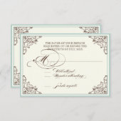 フローラアジアナフラワーシーシェルスワーズビーチ 出欠カード (正面/裏面)