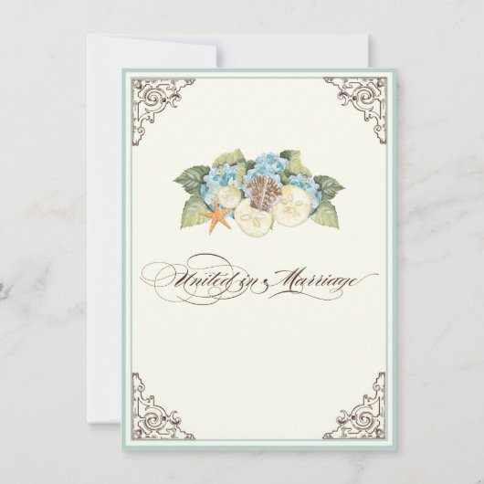 フローラアジアナフラワーシーシェルスワーズビーチ 招待状 (裏面)