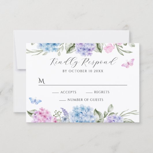 フローラアジサイ 出欠カード (正面)