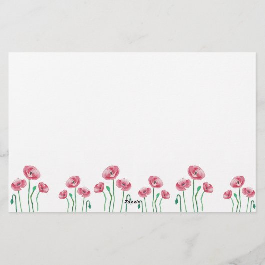 フローラアドバイスとウィッシュブライダルシャワー文房具 便箋 (裏面)