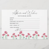 フローラアドバイスとウィッシュブライダルシャワー文房具 便箋 (正面)