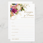 フローラアドバイスと願いスペインの (正面/裏面)