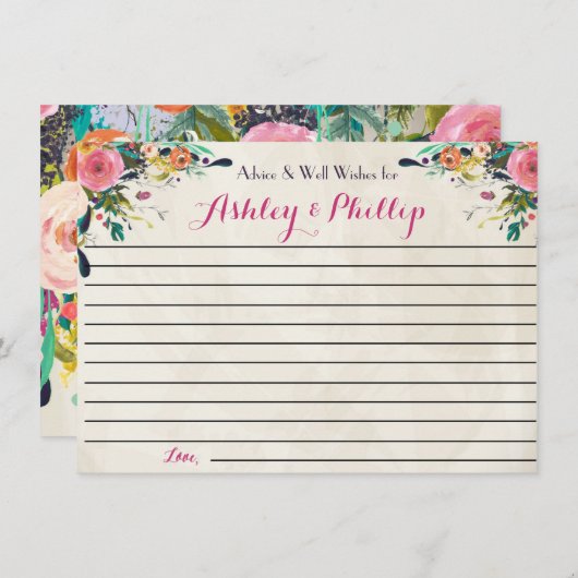 フローラアドバイスカード アドバイスカード (正面/裏面)