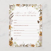 フローラアドバイス |ブライダルシャワーカード アドバイスカード (正面)