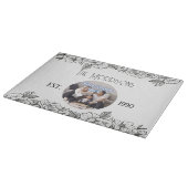 フローラアニバーサリーファミリーラウンド写真テンプレート カッティングボード (角)