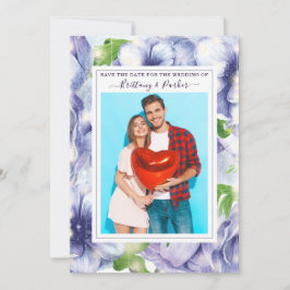 フローラアネモネ結婚パープルの写真 セーブザデート