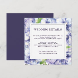 フローラアネモネ結婚パープル詳細 招待状