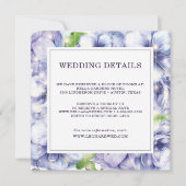フローラアネモネ結婚パープル詳細 招待状 (正面)
