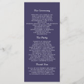 フローラアネモネ結婚パープル プログラム (裏面)