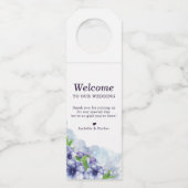 フローラアネモネ結婚パープル ボトルネックタグ (正面)