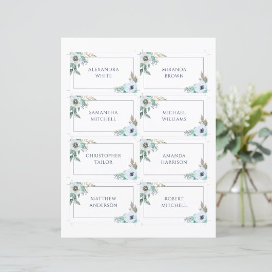 フローラアネモンエレガントなウェディングネーム座席表 (スタンド正面)