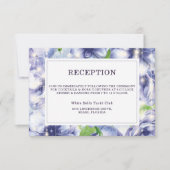 フローラアネモンパープルウェディングレセプション 招待状 (正面)