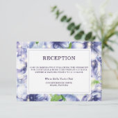 フローラアネモンパープルウェディングレセプション 招待状 (スタンド正面)