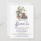 フローラアフタヌーンティーパーティー 招待状 (正面)