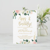 フローラアプリとバブリーのブライダルシャワーへの招待 招待状 (スタンド正面)