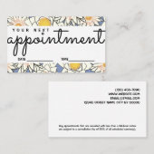 フローラアポイントメントカード次回の訪問時に通知 名刺 (正面/裏面)